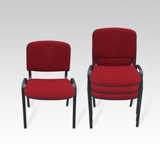 Office Conference Waiting Reception Visitor Stackable Stacking Chair RED ISO Bezoekersstoel voor kantoor price