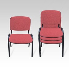 Office Conference Waiting Reception Visitor Stackable Stacking Chair RED ISO 1 Bezoekersstoel voor kantoor price