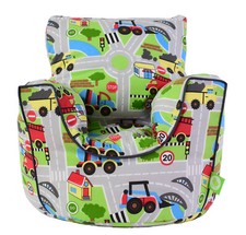 Bean Lazy Toddler Road Map Bean Bag Chair | 100% Cotton Kids Seat with Filling Bean Tas Stoel price