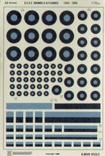 AKA03 Almark Decals 1:72 SEAC National Insignia / Roundels & Fin Flashes Flashes price