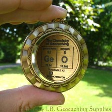 GeO - SPINNING Chemistry of Geocaching Geomedal Geocoin (2.25", Finish Choice) Chemistry price