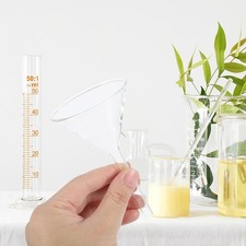5 Pcs Glass Solid Triangle Feeding Funnel Chemistry Liquid Funnels Chemistry price