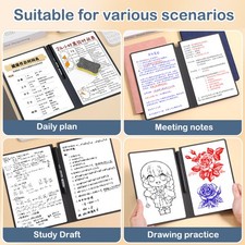 1Pc Reusable Whiteboard Notebook Set With Whiteboard Pen Erasing Cloth Whiteboard price