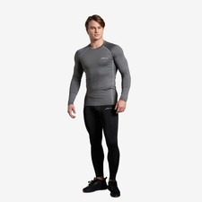 Men's Forza Heren Compression T-Shirt - Pearl Grey - Small Heren T-shirt price