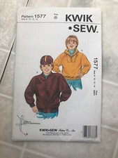 Vintage Kwik Sew Sewing Pattern 1577 Sz 8 10 12 14 Boys jacket Pullover Jongens jack price