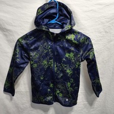Xersion Boys Jacket Full Zip Hooded Green & Blue XS 6-7 Jongens jack price