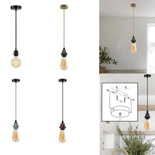 E27 2m Pendant Lamp Holder Ceiling Rose Industrial Vintage Pendant Light Fitting Baby Kamer Ceiling Lamp price