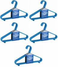 50 x Children Plastic Hangers Coat Clothes Baby Kids Laundry Hanger Bright Blue Baby Clothes Hanger price