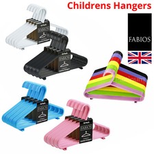 40 X CHILDREN CLOTHES COAT HANGERS HANGER SPACE KIDS BABY PLASTIC SAVER SAVING Baby Clothes Hanger price