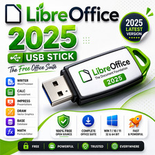 Libre Office Suite 2025 For Windows Word Processor Software USB Drive Bootable Kantoorsoftware price