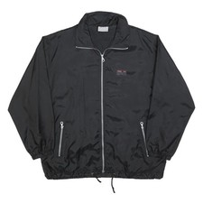 JAS Mens Black Power Man Athletic Jacket XL Polyester Plain Zip Outdoor Casual Outdoor Jas price