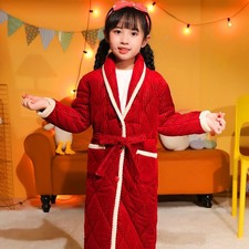 Baby & Kids Coral Fleece Quilted Bathrobe - Soft Hooded Robe Baby Bathrobe price