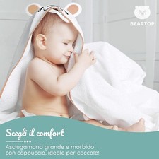 Baby Bathrobe With Hood 0-12 Months Bamboo Bear Towel Baby Bathrobe price