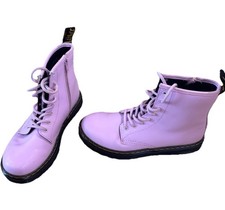 Dr. Martens Zavala Boots Juniors Girls Size 3 Leather Lace Up Lilac Purple Meisjes laarzen price