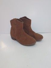 Pacifica Suede Boots Size 2M Girls Chestnut Brown Slip on Mid Calf GUC Meisjes laarzen price
