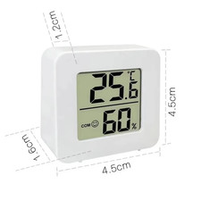Digital Desk Wall Clock Temperature Humidity 3.2Inch LCD Digital Display Operate Burea klok price