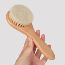 Natural Wool Wooden Comb Baby Hair Shampoo Brush Comb Bath Shower Shampoo Baby haarborstel-kam price
