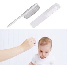 Baby Soft Hair Brush and Comb Set in White Baby haarborstel-kam price