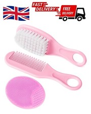 Aolso Baby Hair Brush, 3PCS Baby Hair Brush and Comb Set, Cradle Cap Brush and & Baby haarborstel-kam price