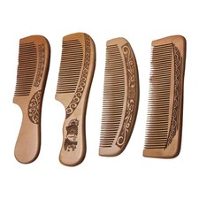 Eco Friendly Handmade Peach Wood Baby Child Kids Hair Brush Comb Healthy Massage Baby haarborstel-kam price