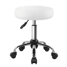 BFTOU White Classic Swivel Stool on Wheels Perfect for Salon Work Home SPA Shop Standard Stool price