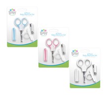 4 Piece Baby Manicure Set Scissors Nail Clippers & Nail Cover Prevent Scratching Baby Nail Clippers price