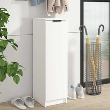 White Shoe Cabinet Storage Organiser Cupboard Engineered Wood - 30x35x100 cm Shoe Kast price