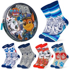 Paw Patrol Boys Crew Socks Pack of 5 Cotton Rich Blend Breathable Accessories Jongenssokken price