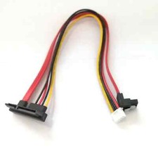90 Degree SATA 7+15P 22pin to SH 2.0 4pin Power HDD Hard Disk Data Cable Disk Kabel price