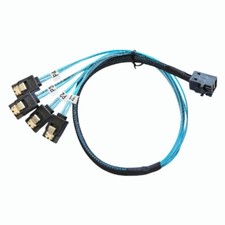 Internal Mini SAS SFF-8643 Host to 4 SATA 7pin Hard Disk Server Raid Cable 0.5M Disk Kabel price