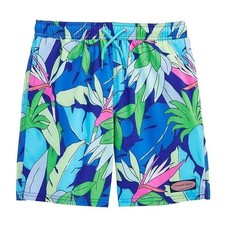Vineyard Vines Boys Chappy Swim Trunks Tropical Print Large 7" EUC Jongens strandkleding price