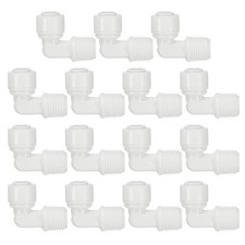 15Pcs Water Purifier Elbow Quick Connector 1/4" NPT Male x 1/4" OD Tube Water Purifier price