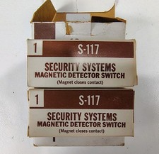Nutone-Scovill Security System Magnetic Alarm Switch/Contacts S-117 NOS 2 Sets Beveiligingssysteemsets price
