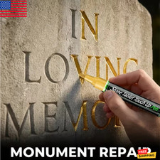 Gold Tombstone Marker Pen Restore Faded Gravestone Inscription Granite Paint Pen Granietverf price