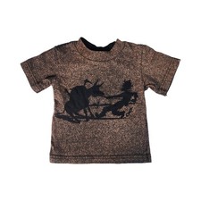 Kiddy Kats Baby 12M Western Cowboy 100% Cotton T-Shirt Bronze  Rodeo Baby Shirt price