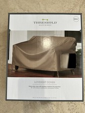 Threshold Loveseat Cover Brown Patio Chair 55 1/2” New In Box Item Loveseat price