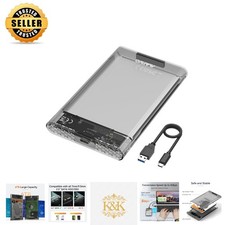 Ultra-Thin 6TB SATA SSD/HDD Case - Tool-Free USB-C Enclosure with LED Indicator HDD Enclosures price