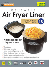 Reusable Air Fryer Liner - Fits Up To 5L Circular Fryers - Non stick - 10 Pack Fryers price
