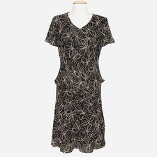 VTG RK Originals Womens 2 PC Dress 12 Brown Floral Top Skirt Cottagecore Boho Modest Wear Set price
