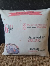 New Baby Personalised Pillow Cover 40 x 40 cm Baby Kussen & Hoes price