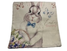 Easter Bunny Baby Spring Flower Easter Throw Pillow Cover Holiday Home Decor Baby Kussen & Hoes price