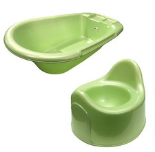 Rotho BabyDesign Mint Green Small Baby Bath & Potty Matching Set Baby bad Tub price