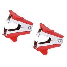 2 Pcs Staple Remover Tool, Staplers Puller Steel Jaw Office Home Desktop Red Staple Remover price