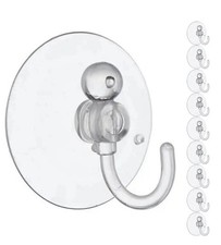 12 x  4cm Wall Hooks Suction Cups Hook for Bathroom Kitchen Transparent Badkamer Hooks price