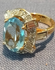 Multi colored stone cocktail ring Vintage Gekleurde steen Ring price