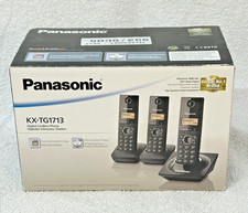 Panasonic KX-TG1713 Trio Digital Cordless home Phone new in box triple  2 Cordless Telefoon price