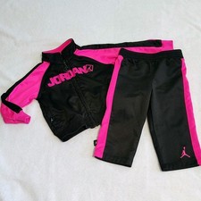 Jordan Size 12 Months Pink Black Baby Girl Boy Tracksuit Jacket Pants Nike 2 Pc Baby trainingspak price