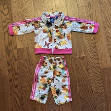 Adidas Infant Baby Tracksuit With Iconic Pink Three-Stripes size 0-3 Months Baby trainingspak price