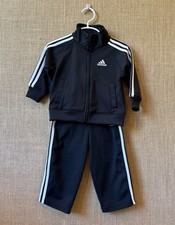 Adidas Baby Black Tracksuit Size 12 Months Baby trainingspak price