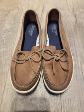 Sperry Top Sider Womens Boat Shoes Sz 8 Tan Leather STS 82435- 00415 Dames Boat Schoenen price